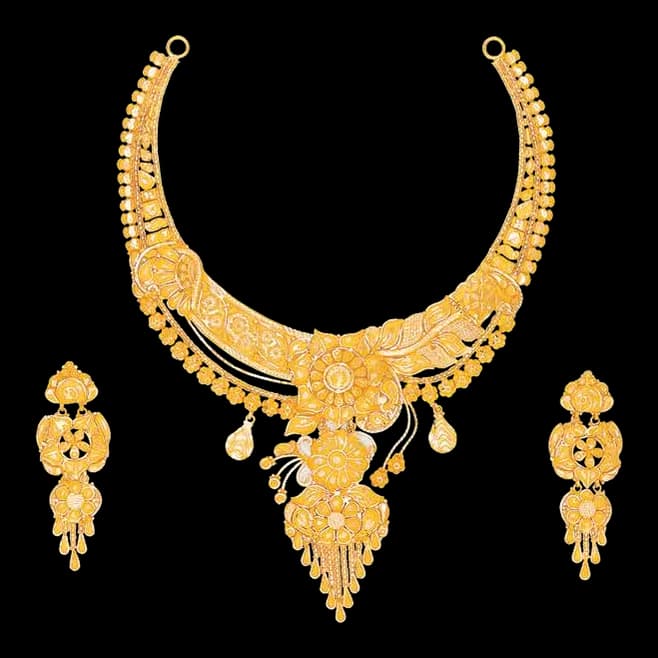 Gold Necklace Set